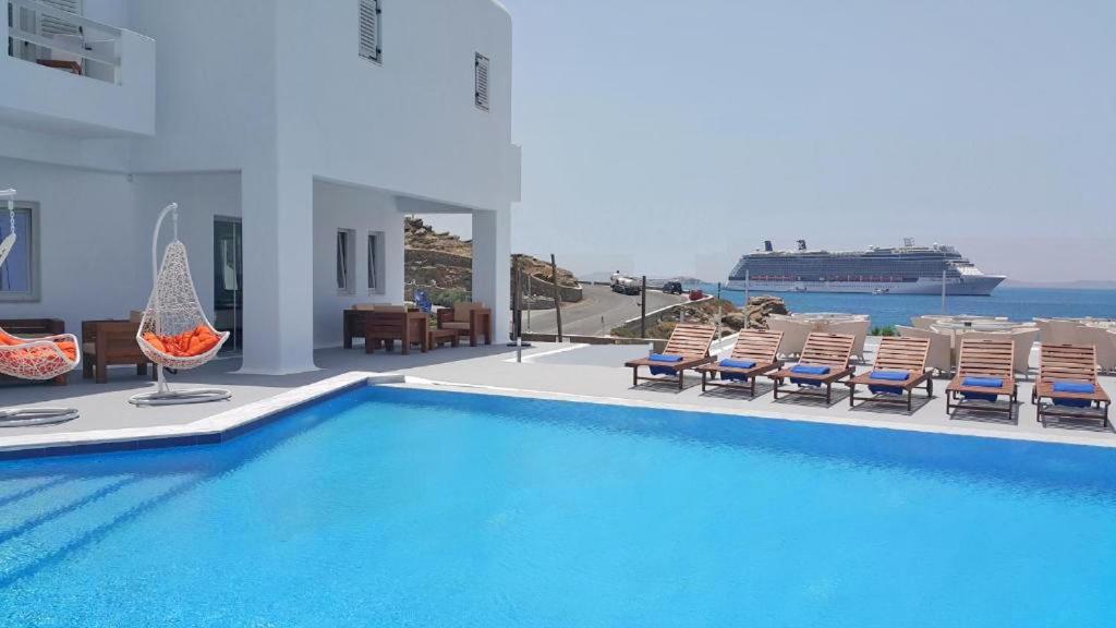 Smy Bellevue Mykonos Hotell Mykonos Town Exteriör bild